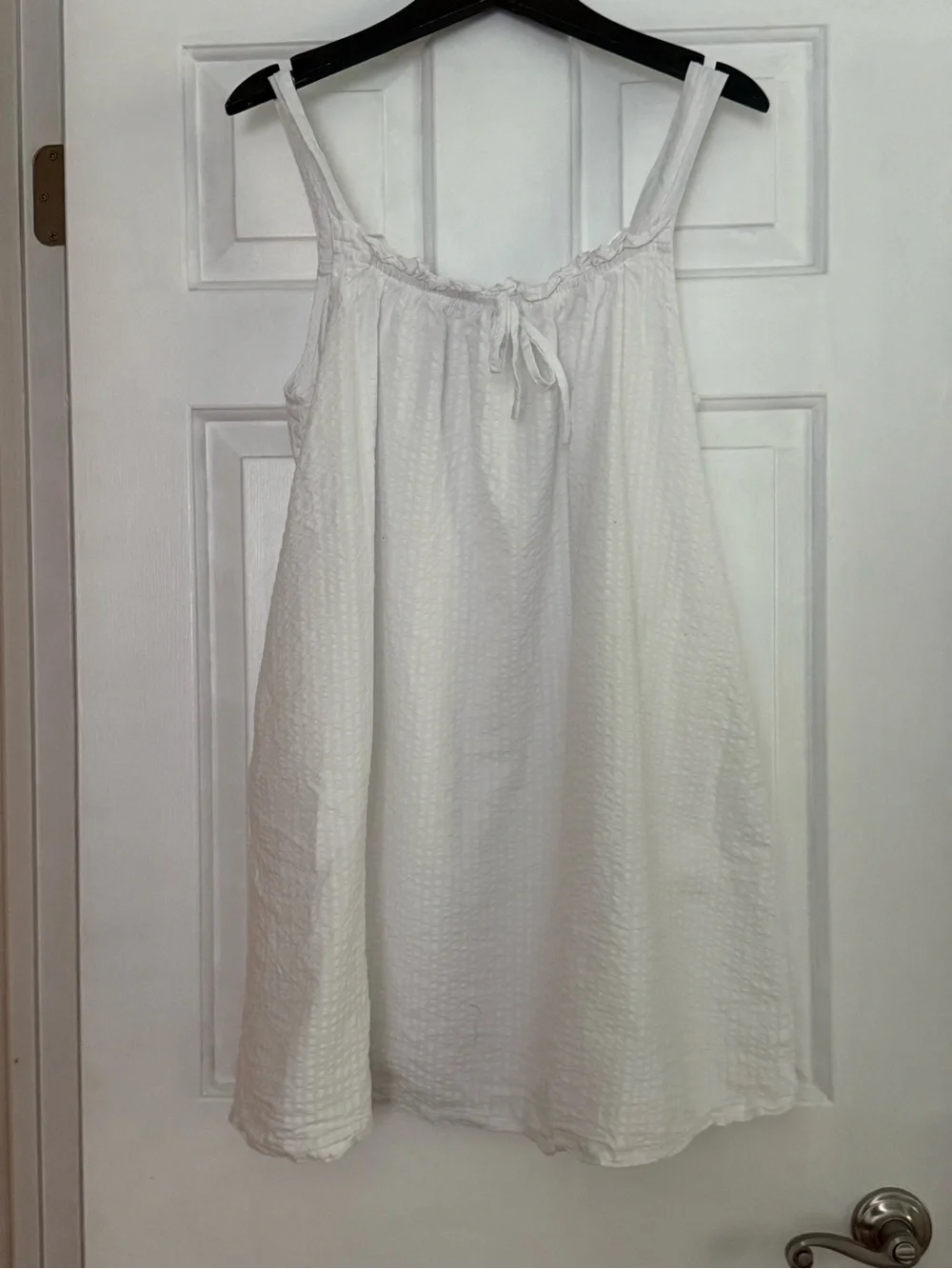 Lake Alice Seersucker Nightgown in White